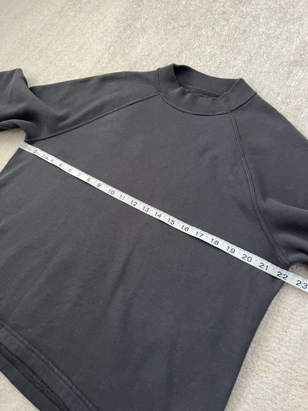 Abercrombie & Fitch Crewneck Soft Collection Gray Cotton Sweatshirt L - Picture 6 of 9